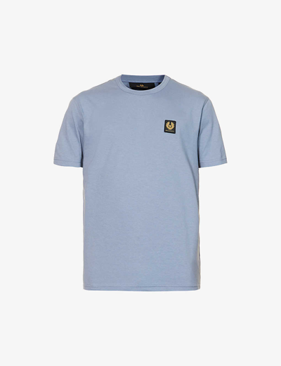 Belstaff Short Sleeve Logo T Shirt Blue
