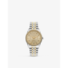 Vivienne Westwood Watches Womens Champange Vv208cpsg The Wallace Stainless-steel And Swarovski Cryst In Champange