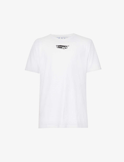 Off-white Graphic-print Cotton T-shirt In White