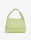 WHISTLES WHISTLES WOMEN'S LIME BROOKE PUFFY-STYLE LEATHER MINI TOTE BAG,68740949