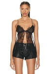 TOM FORD ROSE CHANTILLY LACE TOP