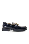 Bottega Veneta Monsieur Calfskin Bit Loafers In Abyss