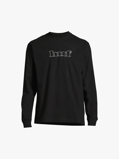 Huf Certificate Long-sleeved T-shirt In Black
