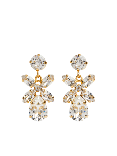 Caroline Svedbom Mini Dione Earrings In Gold Crystal