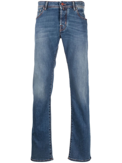 JACOB COHEN MID-RISE SLIM-FIT JEANS