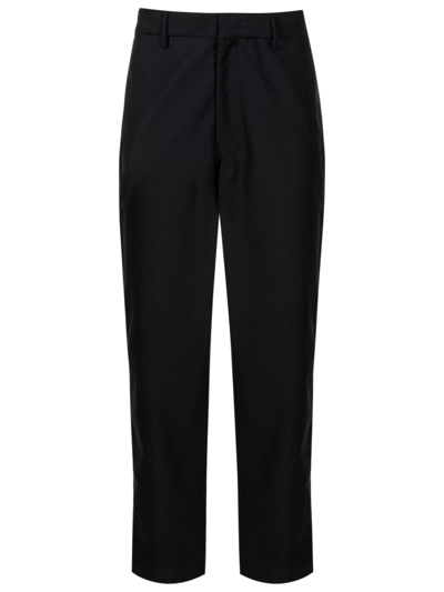 Emporio Armani Straight-leg Tailored Trousers In Blue