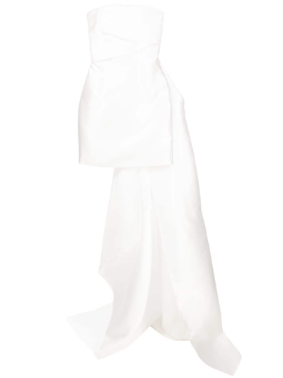 Solace London The Meyer Draped Minidress In White