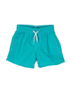 Sundek Kids' Stretch Waist Logo Tech Swim Shorts In Green