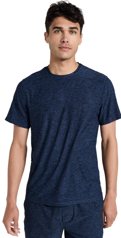 Outdoor Voices Cloudknit Heavyweight Shortsleeve In Navy