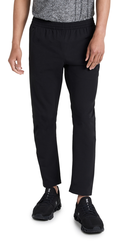 Outdoor Voices Rectrek Tapered-leg Trousers In Black