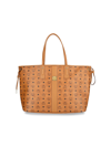 Mcm Liz Reversible Large Tote In Brown