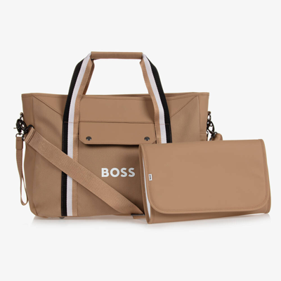 Hugo Boss Boss Beige Stripe Changing Bag (43cm)