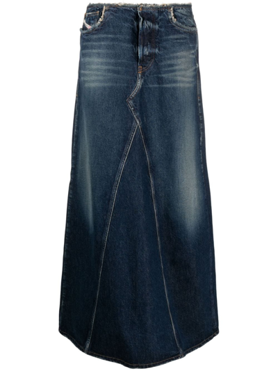 Diesel De-pago-s Long Skirt In Multicolor
