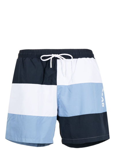 Hugo Boss Court Badeshorts In Blue