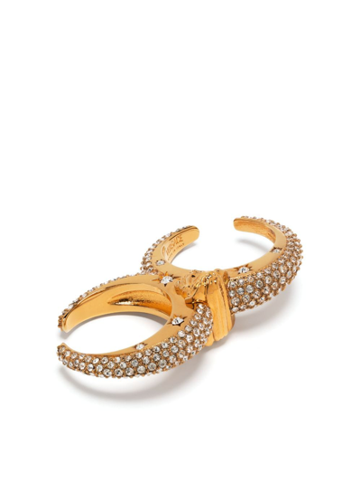 Versace Ring Mit Medusa In Gold