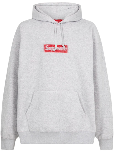 Supreme Inside Out Box Logo "heather Grey" Hoodie