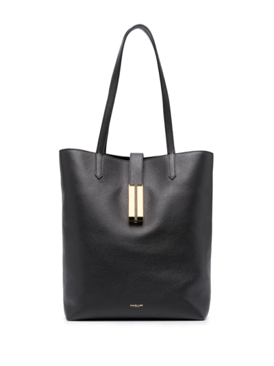 Demellier Vancouver Grain Leather Tote Bag In Black