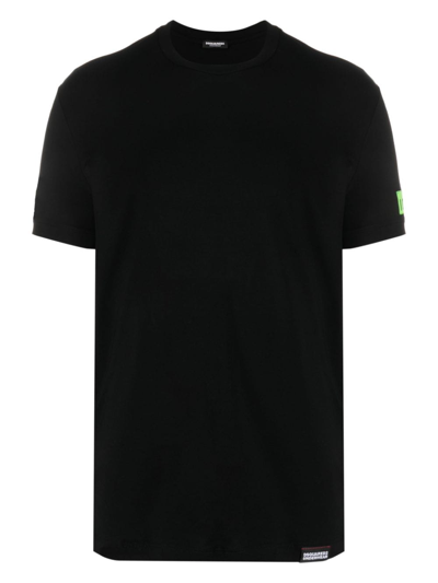 Dsquared2 Band Round Neck T-shirt In Black