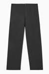 COS STRAIGHT-LEG POPLIN TROUSERS