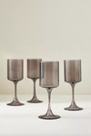 Anthropologie Set Of 4 Morgan Wine Glasses