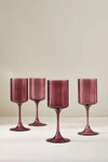 Anthropologie Set Of 4 Morgan Wine Glasses