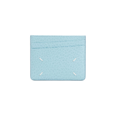 Maison Margiela Four Stitches Cardholder In Blue