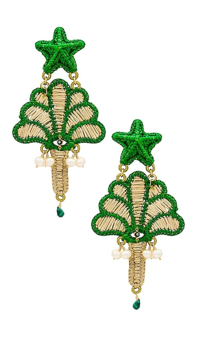 Mercedes Salazar Egen Earrings In Green