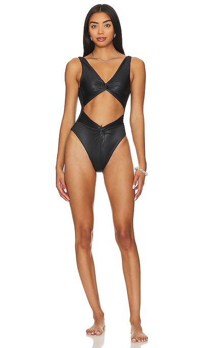 Boamar Cheryl One Piece In Black Wet Rib