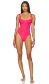 L*space Kendal Underwire One-piece Swimsuit In Hot Cherry