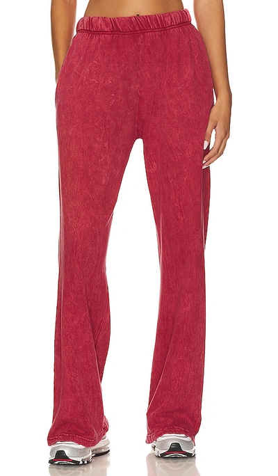 Michael Lauren Mabel Wide Leg Trouser In Brick