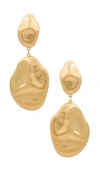 Cult Gaia Dunia Earring In Brushed Brass