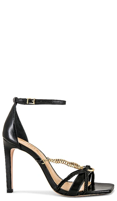 Schutz Sylvie Ankle Strap Sandal In Black