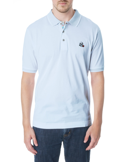 Robert Graham Archie Polo In Light Blue