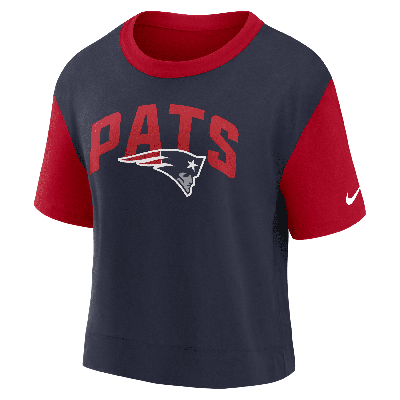 Nike Women's Fashion (nfl New England Patriots) High-hip T-shirt In Red