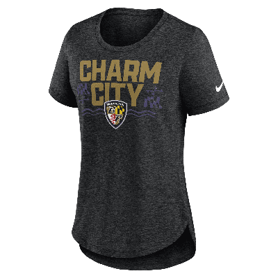 Nike Women's Local (nfl Baltimore Ravens) T-shirt In Black