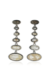 NAK ARMSTRONG VASE STERLING SILVER QUARTZ AND ZIRCON EARRINGS