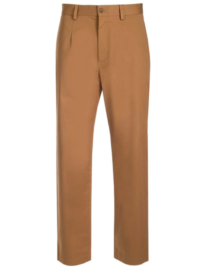 Dolce & Gabbana Walnut Roma Trousers In Brown