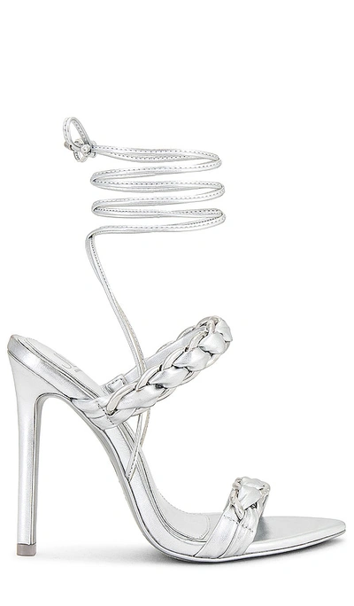 Jlo Jennifer Lopez X Revolve Whitman Sandal In Metallic Silver