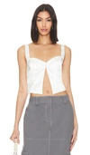 Superdown Lara Top In White