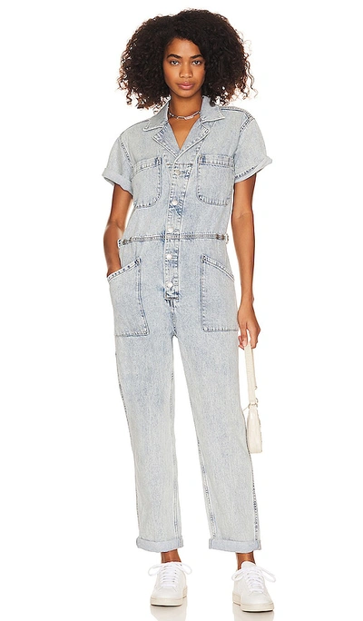 Pistola Grover Denim Jumpsuit In Blue | ModeSens