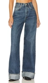 Agolde Dame High Rise Wide Leg In Blue