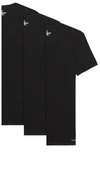 Calvin Klein Underwear Two-pack Logo-print Stretch-cotton Jersey T-shirts In Black
