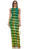 Cotton Citizen The Rio Maxi Dress In Green