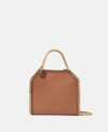 Stella Mccartney Falabella Mirum Tiny Tote Bag In Brandy