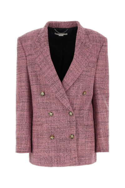 Stella Mccartney Double Breasted Blazer In Cream