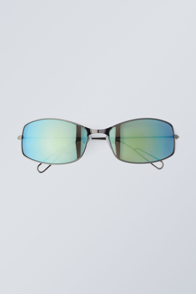 Weekday Flash Sunglasses In Green