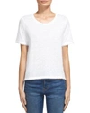 Whistles Rosa Double Trimmed Tee In White