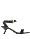 Versace Jeans Couture Buckle-fastening Sandals In Black
