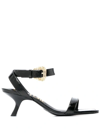 Versace Jeans Couture Buckle-fastening Sandals In Black