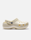 Crocs Classic Platform Shimmer Clog In White